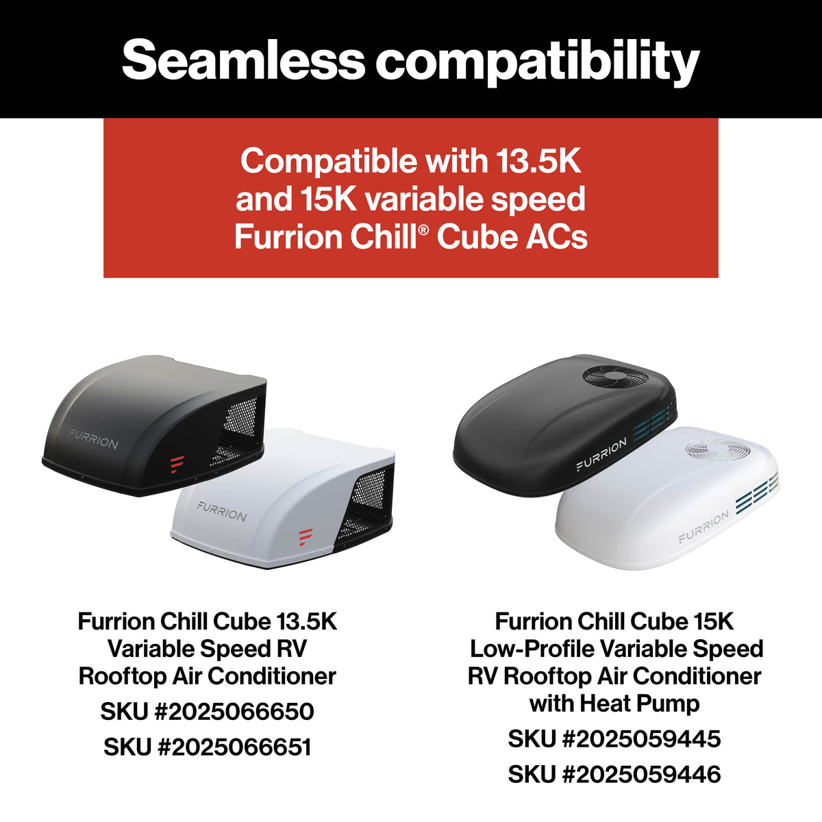 Furrion Chill® Cube Variable Speed Air Distribution Box with Remote for 13.5K & 15K (Excludes 15K Power Saver Unit) - White #FACT11QV3-PS-AM 2025066668