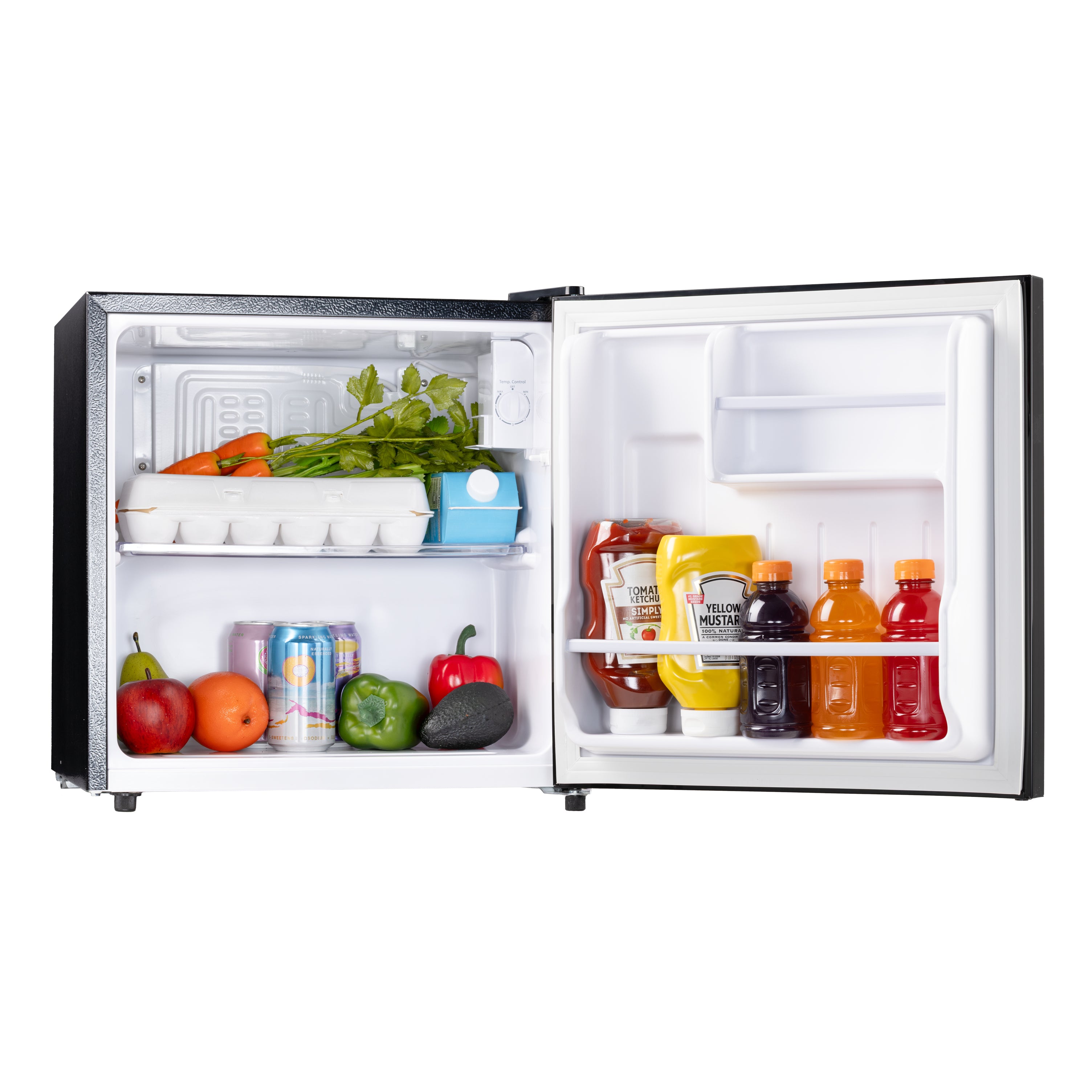 Furrion RV Refrigerator - 12V, 1.6 cu. ft., Black Glass Finish 1-6-CUFT-12V-REFRIGERATOR-NO-FREEZER