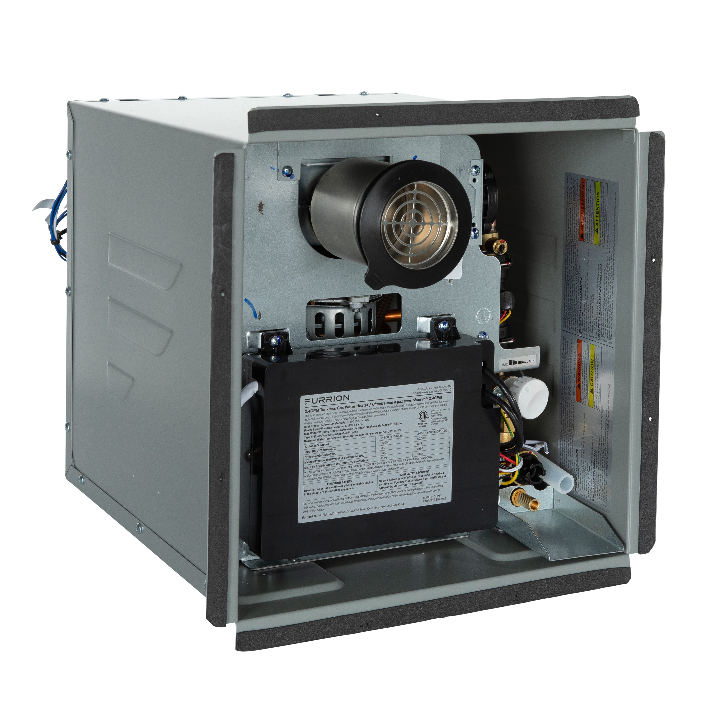 Furrion Tankless Gas Water Heater with Antifreeze Protection - 2.4GPM, White #FWH09AFA-AM2021132340