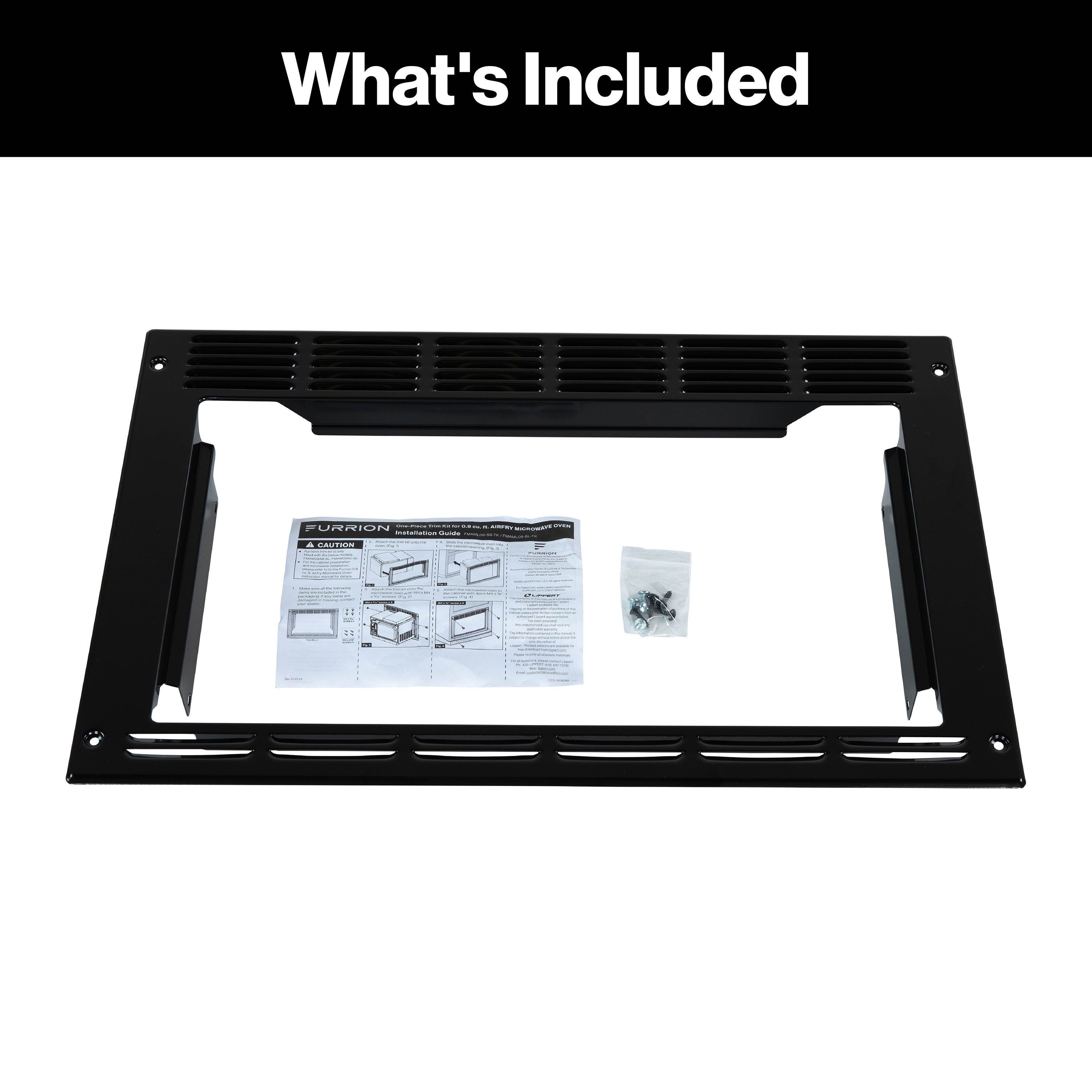Furrion Trim Kit for 0.9 cu. ft. Built-In Convection Microwave Oven with Air Fryer #FMAML09-BL-TK2023050378