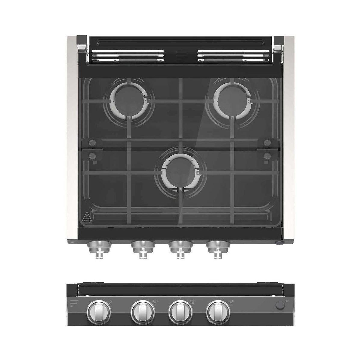 Furrion 3-Burner Gas RV Cooktop with Glass Cover - 20"RV-3-BURNER-GAS-COOKTOP