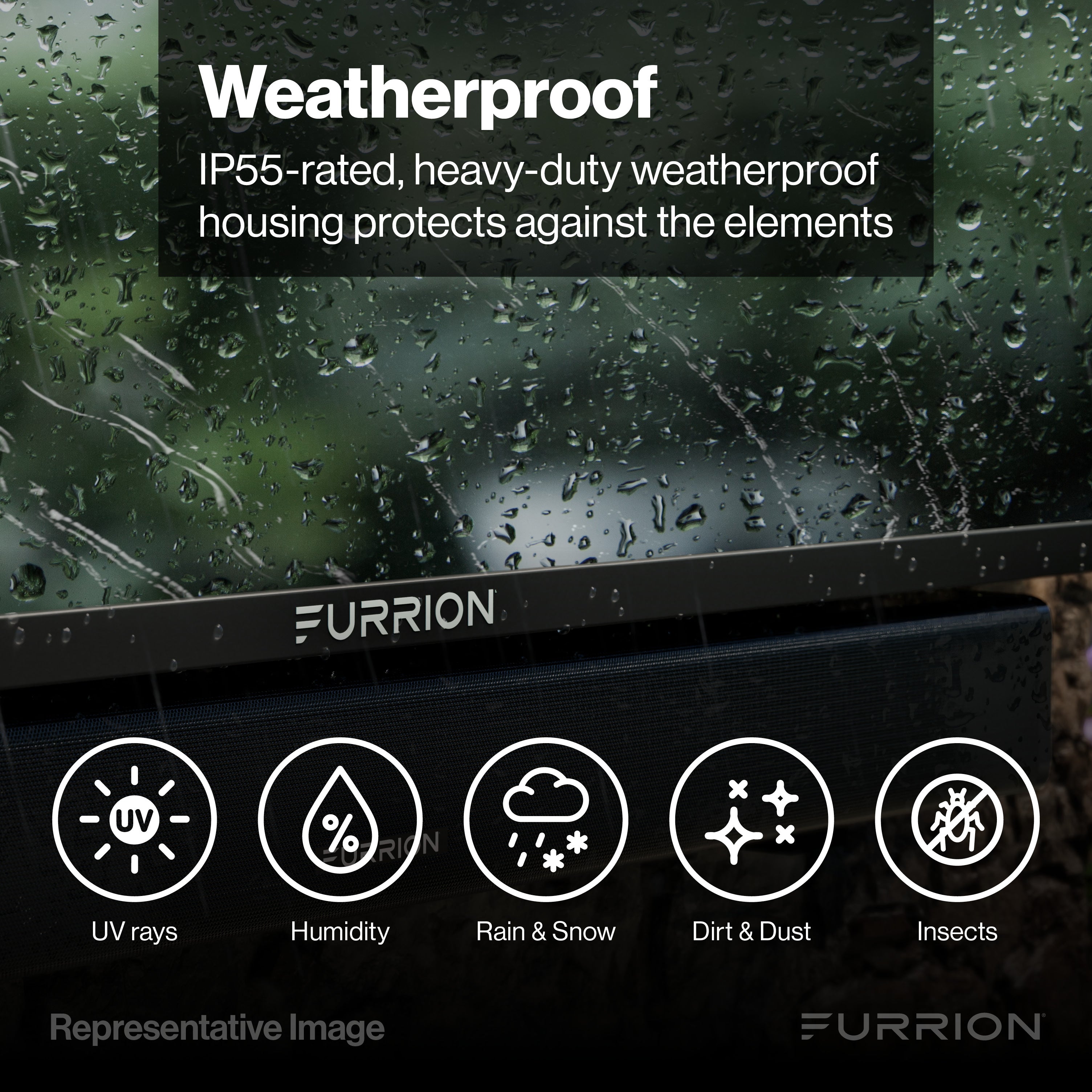 Furrion Aurora® Partial-Sun 2 4K LED Outdoor Smart TVAURORA-OUTDOOR-TV-PART-SUN-750