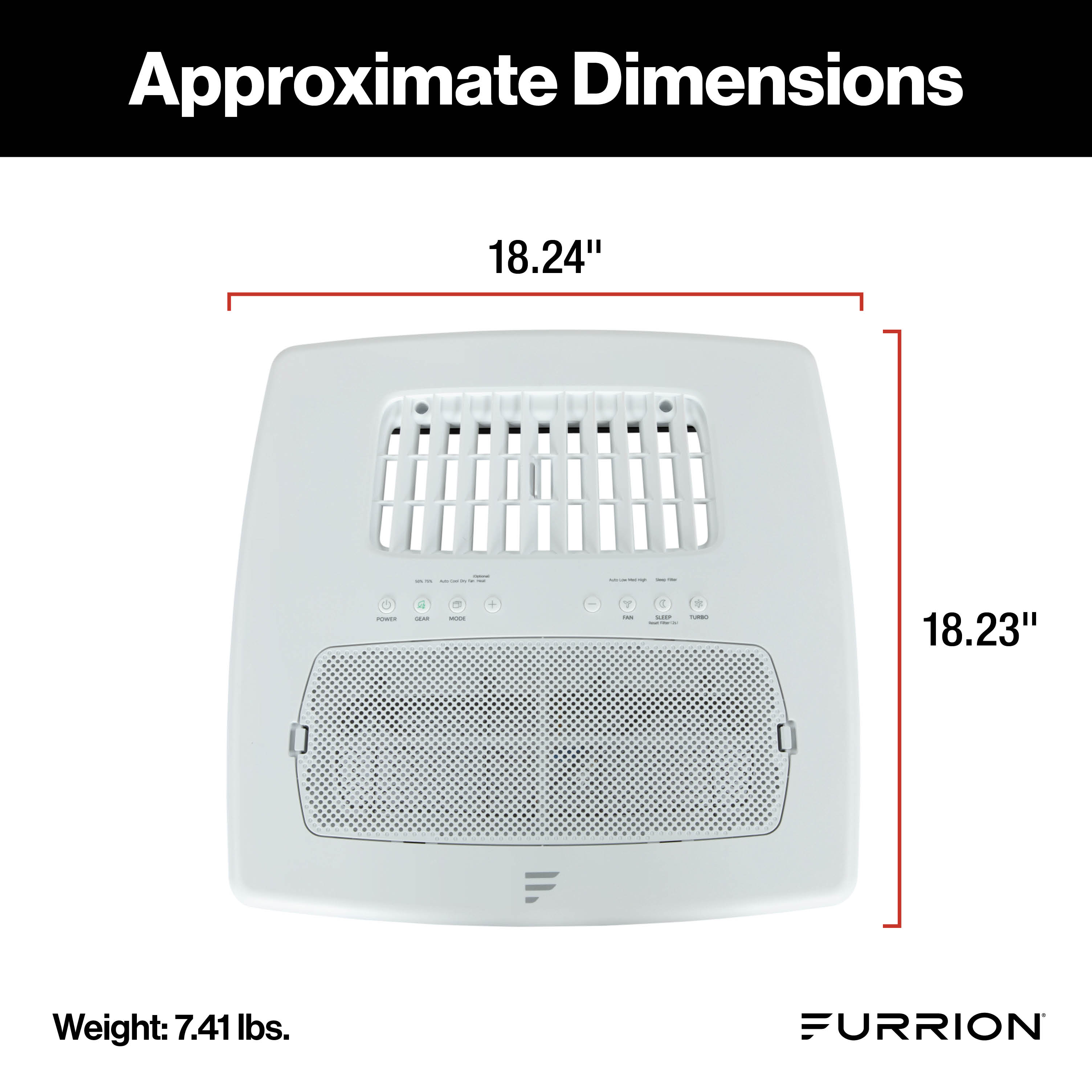 Furrion Chill® Cube 18K Variable Speed Air Distribution Box with Remote - White, Ducted #FACT18VSFA-PS-AM 2024040312