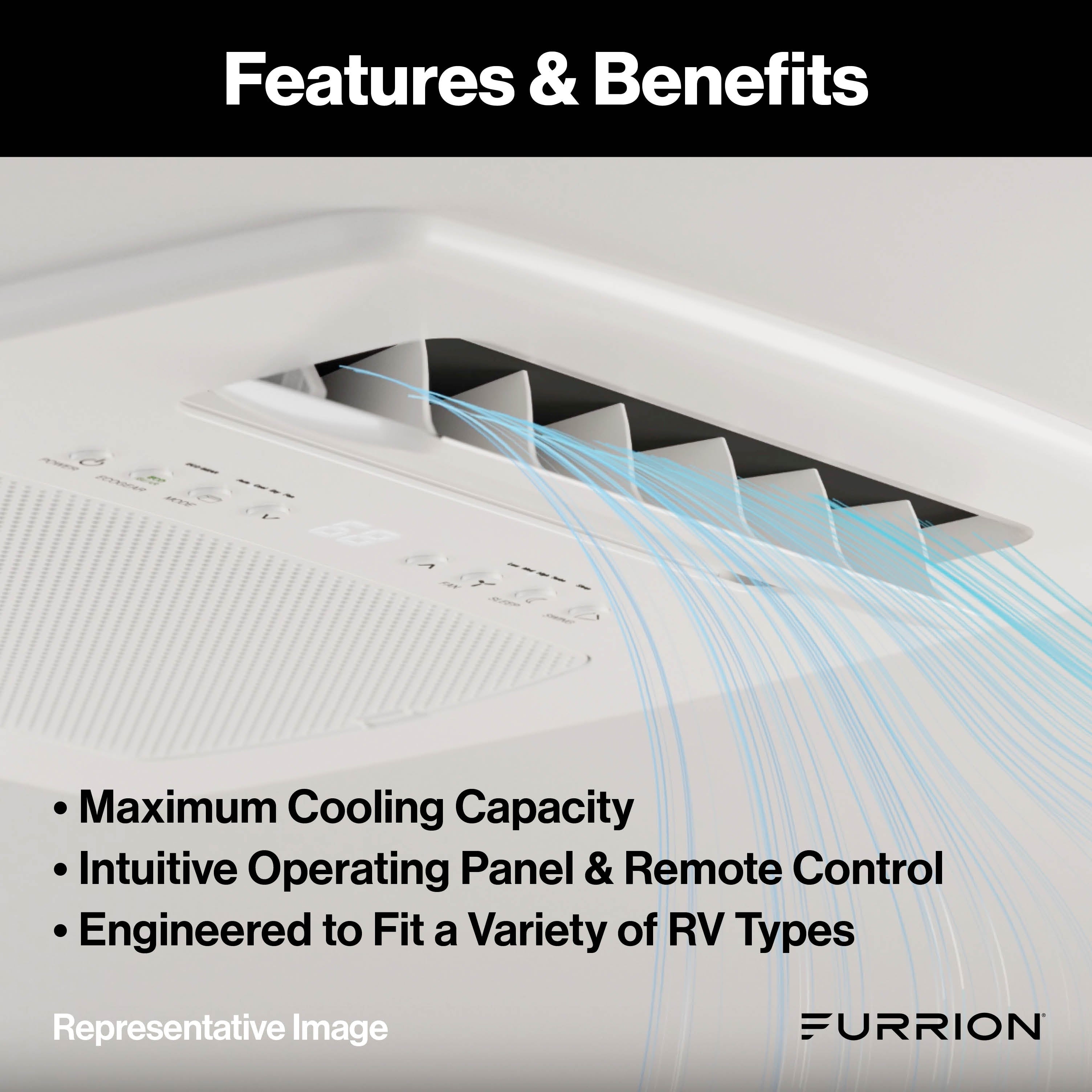 Furrion Chill® Cube 18K Variable Speed Air Distribution Box with Remote - White, Non-Ducted #FACT18MA-PS-AM 2024040311