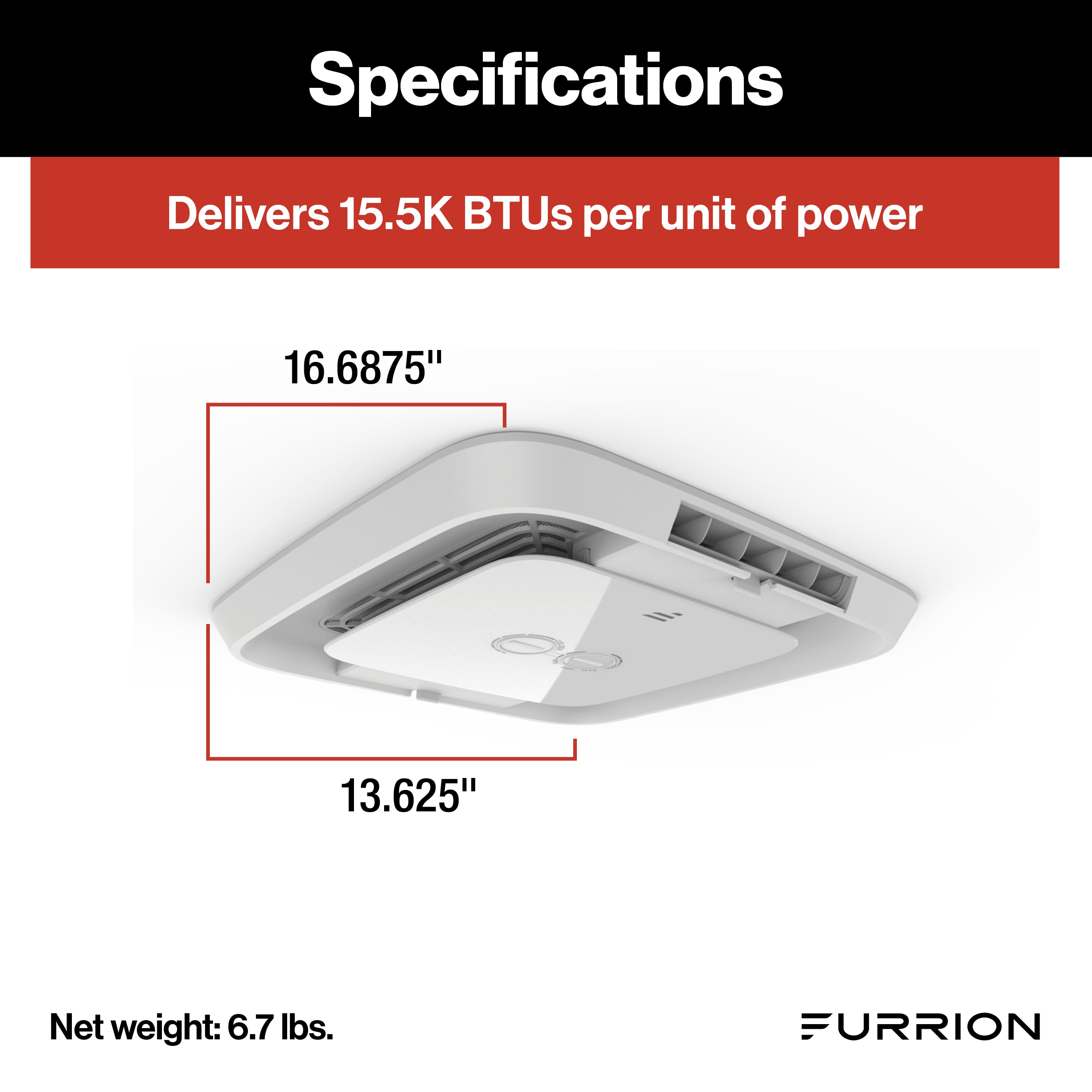 Furrion Chill® RV AC Air Distribution Box with Manual Single-Zone Control - White #FACT11MA-PS2021123818