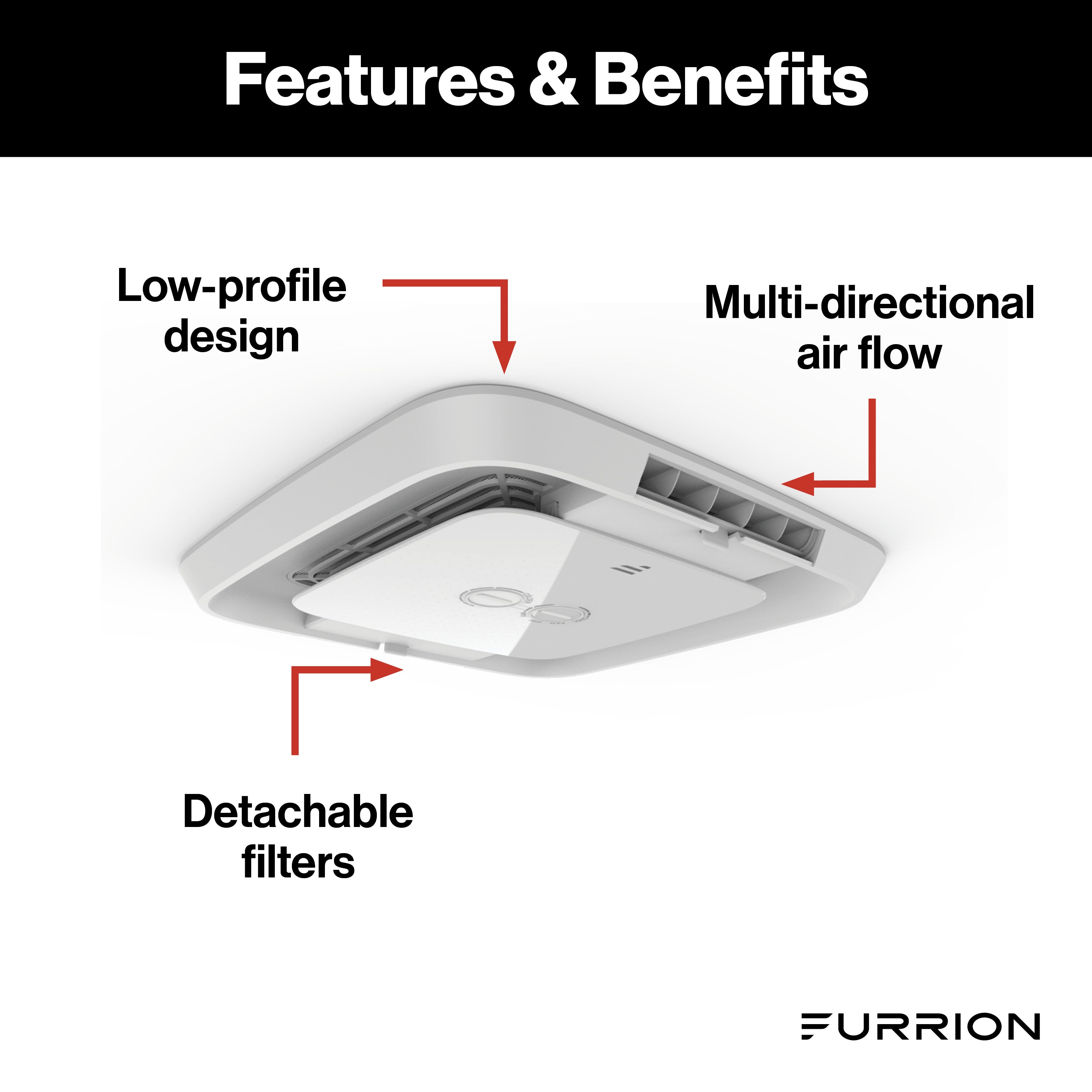 Furrion Chill® RV AC Air Distribution Box with Manual Single-Zone Control - White #FACT11MA-PS2021123818