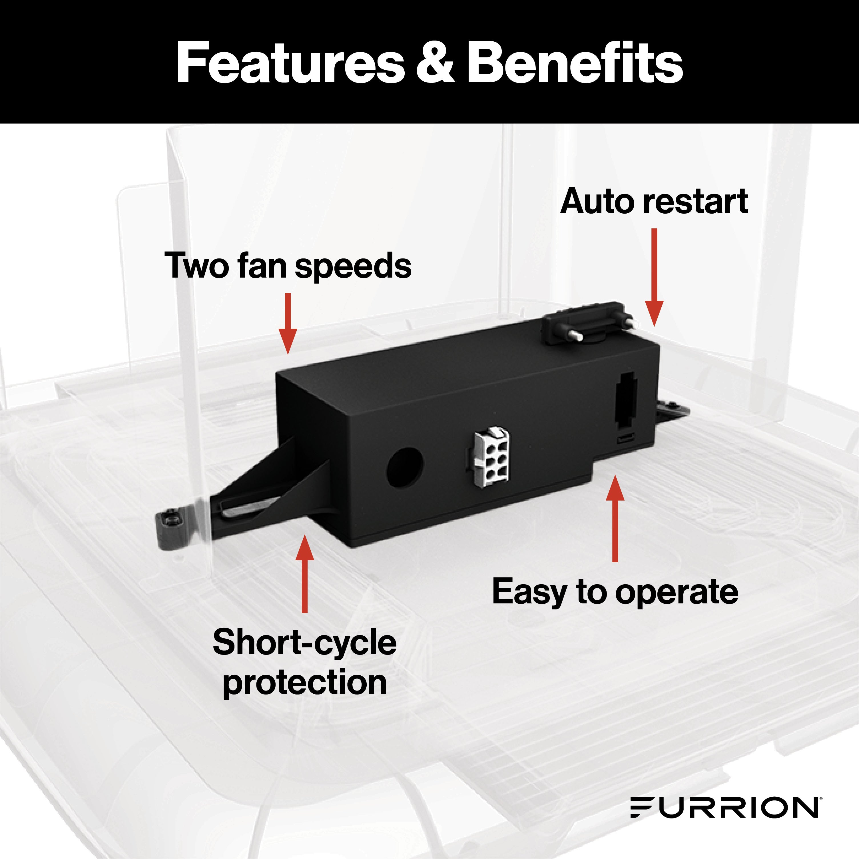 Furrion Chill® Standard Single-Zone RV Air Conditioner Controller - 2-Speed (R410A Refrigerant Compatible) #FACC10ESSA-BL2021130948